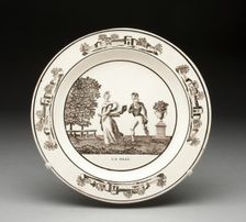 Plate, Montereau, 1800/25. Creator: Creil Pottery