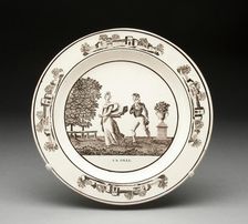 Plate, Montereau, 1800/25. Creator: Creil Pottery