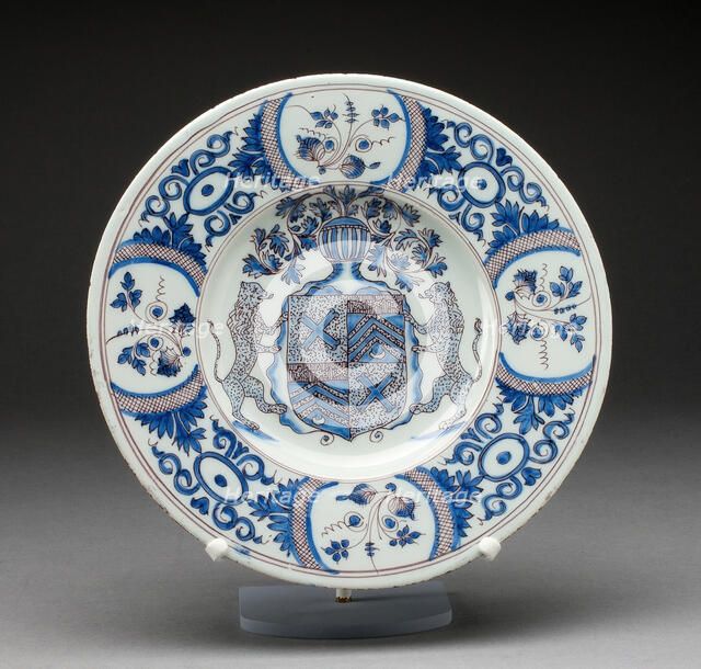 Plate, Marseille, Late 17th/early 18th century. Creator: Saint Jean du Désert Factory.