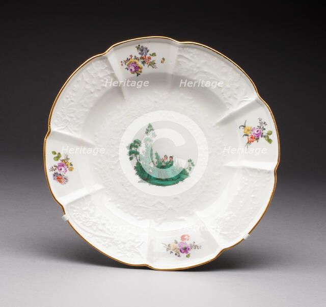 Plate, Meissen, c. 1745. Creator: Meissen Porcelain.
