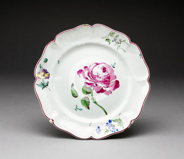 Plate, Niderviller, c. 1770. Creator: Niderviller Porcelain Factory.