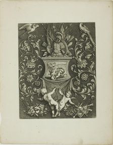 Plate Nine, from A New Book of Ornaments, 1704. Creator: Simon Gribelin