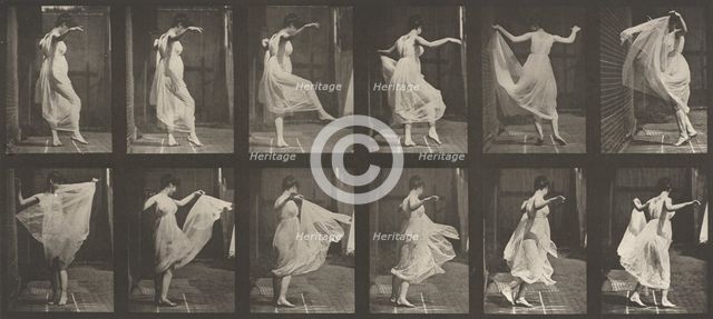 Plate Number 188. Dancing (fancy), 1887. Creator: Eadweard J Muybridge.