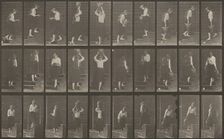 Plate Number 504. Ascending and descending stairs, 1887. Creator: Eadweard J Muybridge