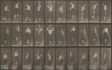 Plate Number 504. Ascending and descending stairs, 1887. Creator: Eadweard J Muybridge