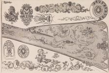 Plate seven from Nouveavx Desseins D'Arquebvseries, ca. 1705-30. Creator: de La Collombe