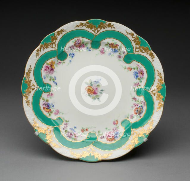 Plate, Sèvres, 1758/59. Creator: Sèvres Porcelain Manufactory.