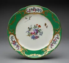 Plate, Sèvres, 1765. Creators: Sèvres Porcelain Manufactory, Guillaume Noël