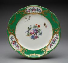 Plate, Sèvres, 1765. Creators: Sèvres Porcelain Manufactory, Guillaume Noël