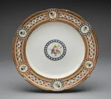 Plate, Sèvres, 1784. Creators: Sèvres Porcelain Manufactory, Antoine-Toussaint Cornailles