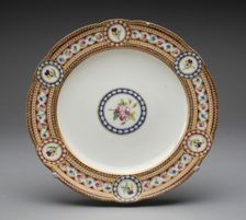 Plate, Sèvres, 1784. Creators: Sèvres Porcelain Manufactory, Antoine-Toussaint Cornailles