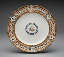 Plate, Sèvres, 1784. Creators: Sèvres Porcelain Manufactory, Antoine-Toussaint Cornailles