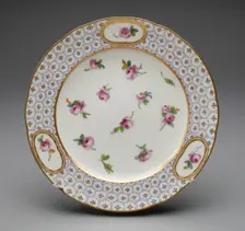Plate, Sèvres, 1787. Creators: Sèvres Porcelain Manufactory, Bouillat