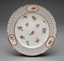 Plate, Sèvres, 1787. Creators: Sèvres Porcelain Manufactory, Bouillat