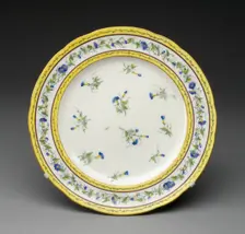 Plate, Sèvres, 1788. Creators: Sèvres Porcelain Manufactory, André-Vincent Vieillard