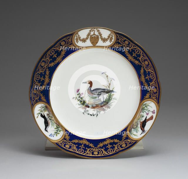 Plate, Sèvres, 1792. Creators: Sèvres Porcelain Manufactory, Etienne Evans.