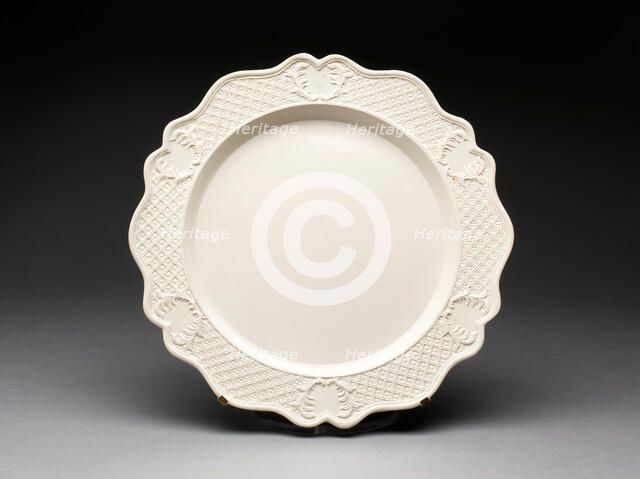 Plate, Staffordshire, 1750/59. Creator: Staffordshire Potteries.