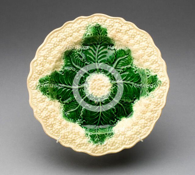 Plate, Staffordshire, 1765/80. Creator: Staffordshire Potteries.