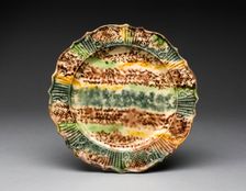 Plate, Staffordshire, 1760/70. Creator: Staffordshire Potteries