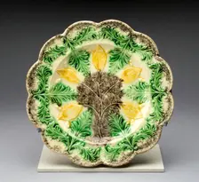 Plate, Staffordshire, 1760/70. Creator: Staffordshire Potteries