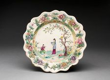 Plate, Staffordshire, 1760/69. Creator: Staffordshire Potteries