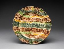 Plate, Staffordshire, 1760/70. Creator: Staffordshire Potteries