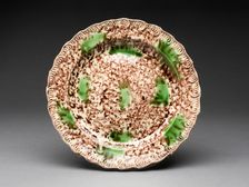 Plate, Staffordshire, 1760/70. Creator: Staffordshire Potteries
