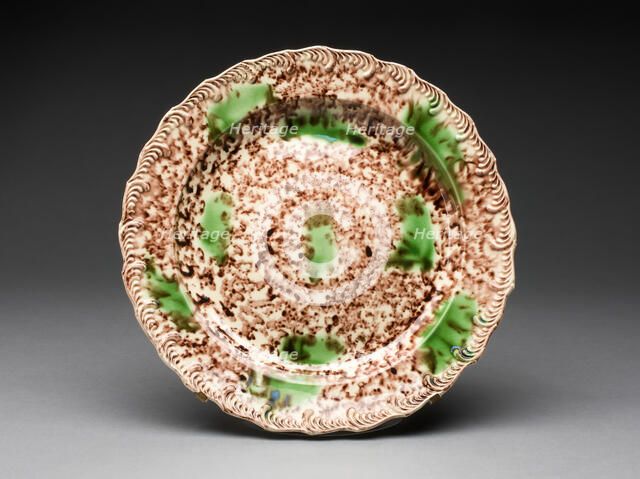 Plate, Staffordshire, 1760/70. Creator: Staffordshire Potteries.