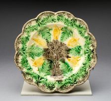 Plate, Staffordshire, 1760/70. Creator: Staffordshire Potteries