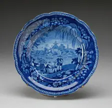 Plate, Staffordshire, Mid 19th century. Creator: Staffordshire Potteries
