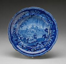 Plate, Staffordshire, Mid 19th century. Creator: Staffordshire Potteries