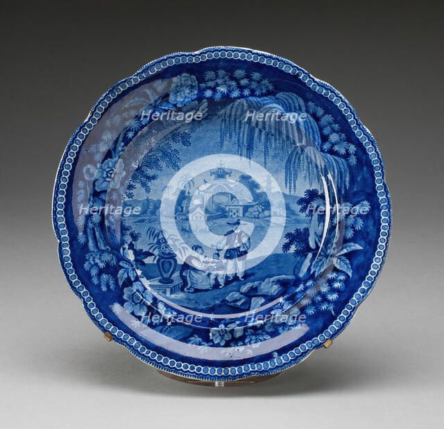 Plate, Staffordshire, Mid 19th century. Creator: Staffordshire Potteries.