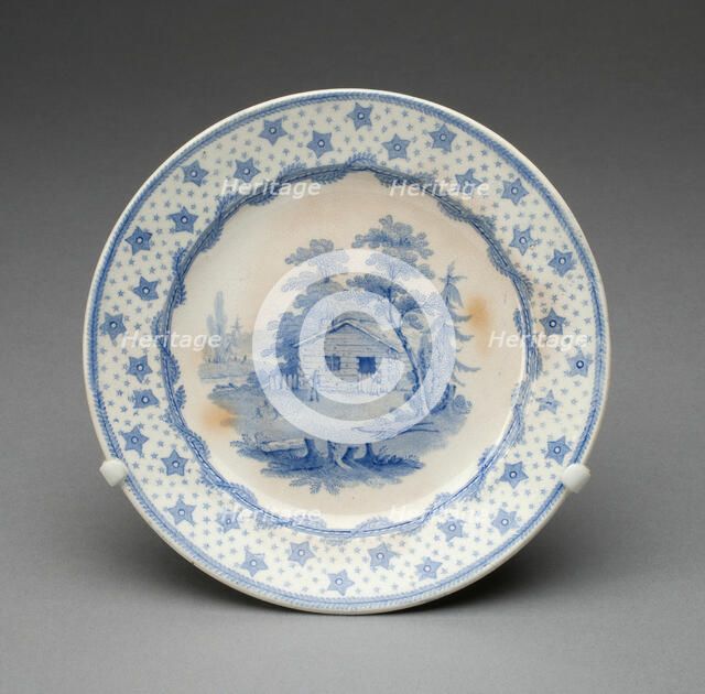 Plate, Staffordshire, Mid 19th century. Creator: Staffordshire Potteries.