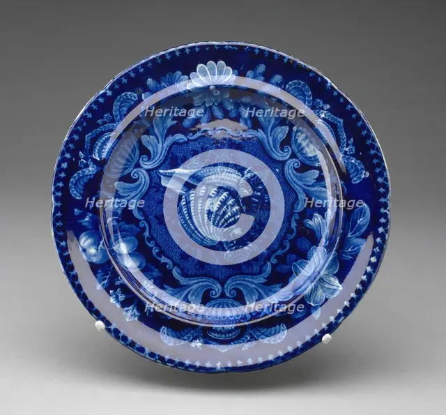 Plate, Staffordshire, Mid 19th century. Creator: Staffordshire Potteries.