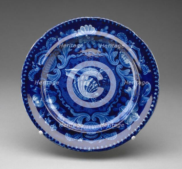 Plate, Staffordshire, Mid 19th century. Creator: Staffordshire Potteries.