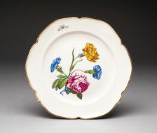 Plate, Strasbourg, c. 1755. Creator: Strasbourg Pottery Factory