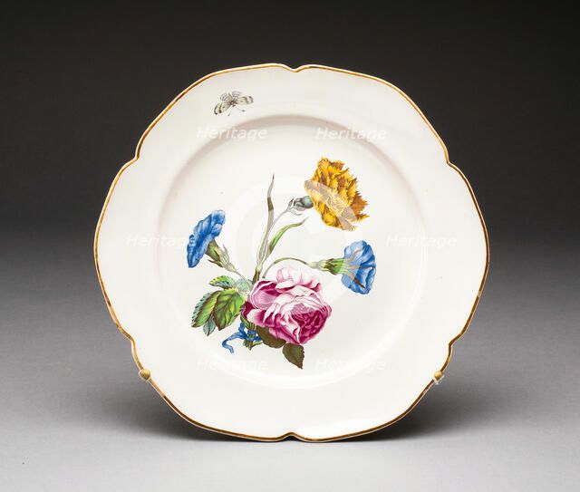 Plate, Strasbourg, c. 1755. Creator: Strasbourg Pottery Factory.