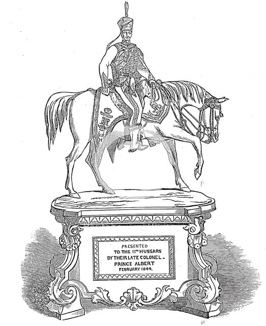 Plate presented by H.S.H. Prince Albert to the Eleventh Hussars, 1844. Creator: Unknown.