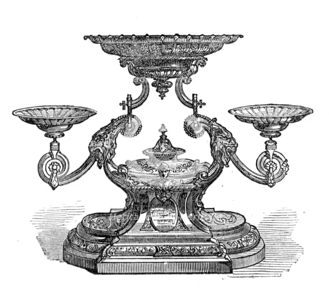 Plate presented to Mr. Julius Vogel, Prime Minister of New Zealand, 1874. Creator: Unknown.