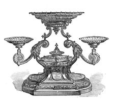 Plate presented to Mr. Julius Vogel, Prime Minister of New Zealand, 1874. Creator: Unknown