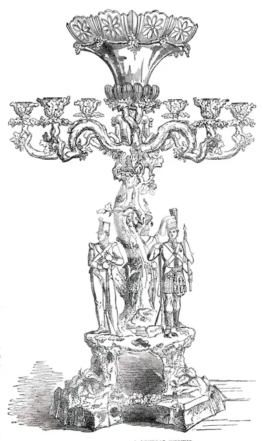 Plate presented to General Wemyss, 1850. Creator: Unknown.