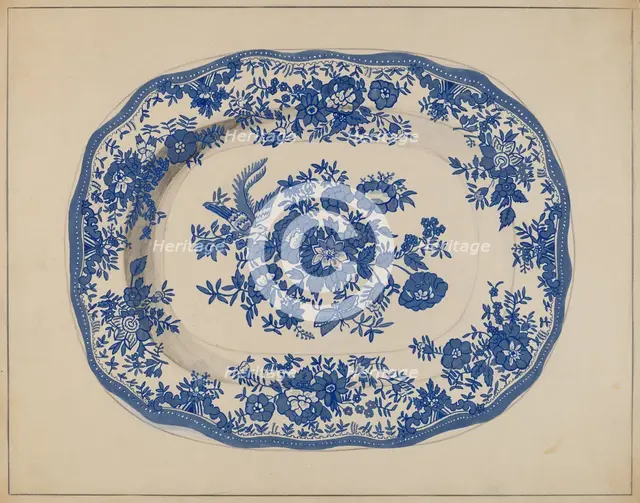 Plate, probably 1937. Creator: Katherine Hastings.