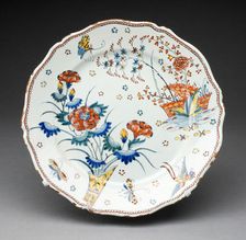 Plate, Rouen, c. 1730. Creator: Rouen Potteries
