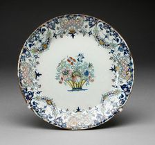 Plate, Rouen, c. 1770. Creator: Rouen Potteries