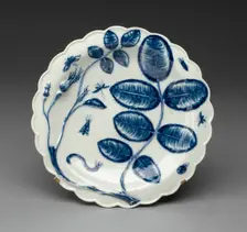 Plate, Worcester, c. 1765/70. Creator: Royal Worcester