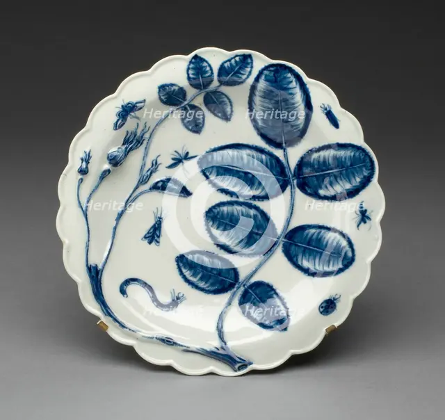 Plate, Worcester, c. 1765/70. Creator: Royal Worcester.