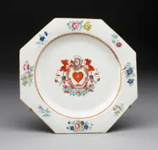 Plate, Worcester, c. 1770. Creator: Royal Worcester