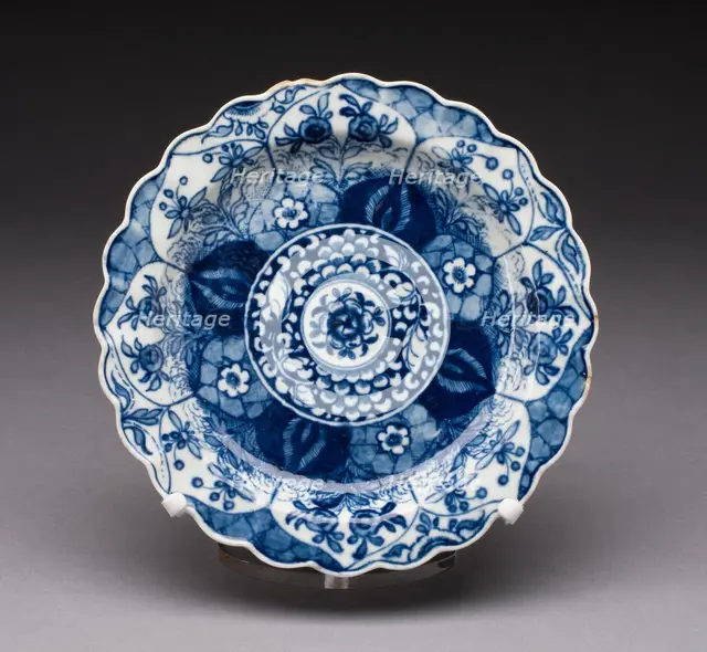 Plate, Worcester, c. 1770. Creator: Royal Worcester.