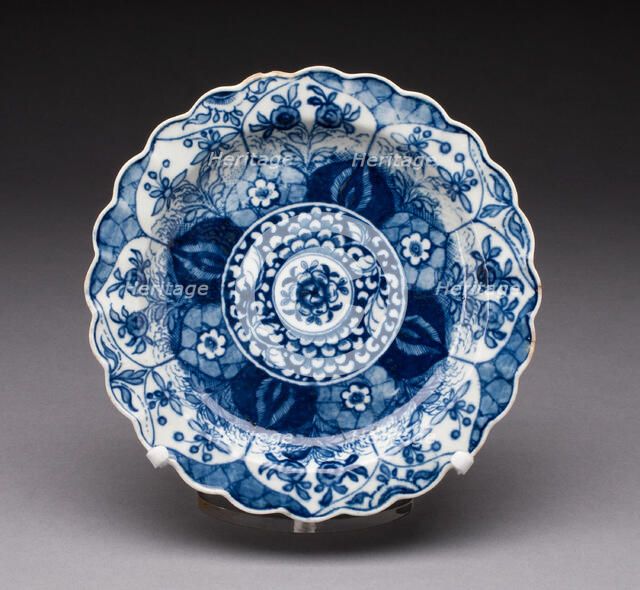 Plate, Worcester, c. 1770. Creator: Royal Worcester.