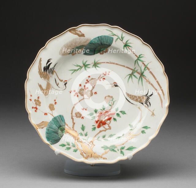 Plate, Worcester, c. 1770. Creator: Royal Worcester.